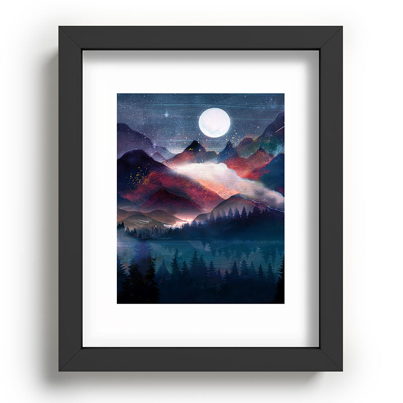 Mountain Lake Under the Stars Framed Art Print Gallery Image 80
