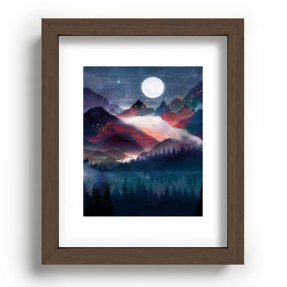 Mountain Lake Under the Stars Framed Art Print Gallery Image 88