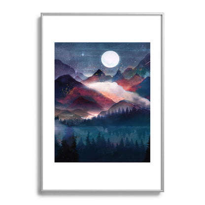Mountain Lake Under the Stars Framed Art Print Gallery Image 132