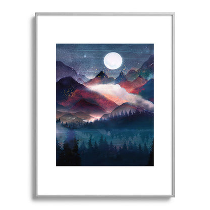 Mountain Lake Under the Stars Framed Art Print Gallery Image 134