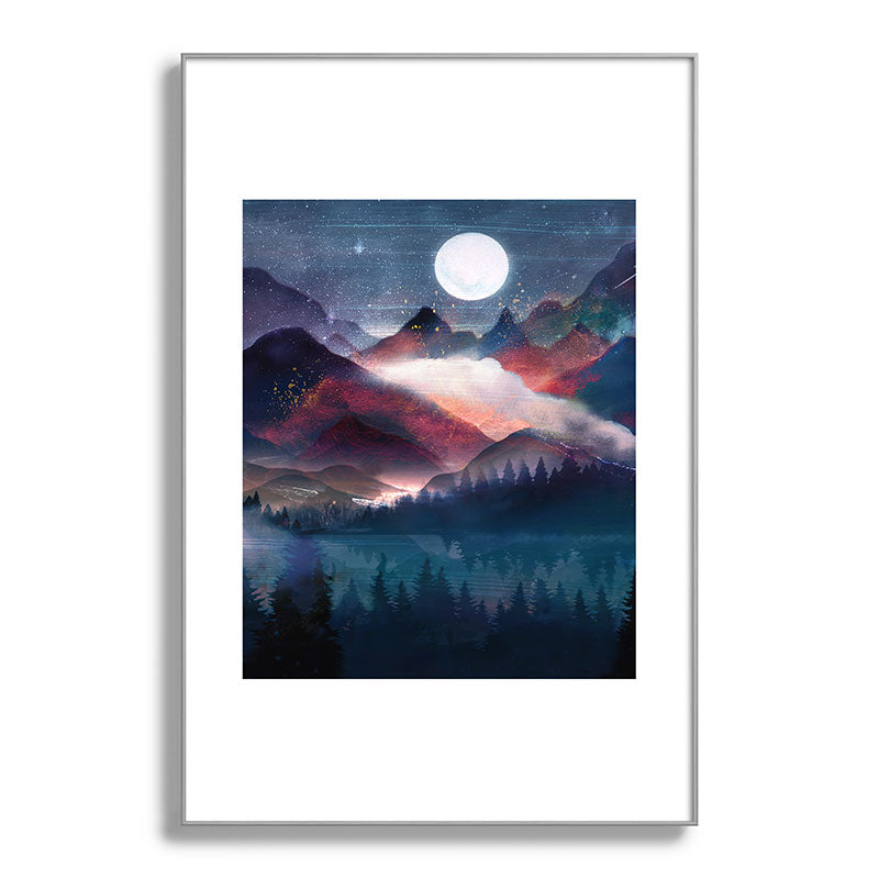 Mountain Lake Under the Stars Framed Art Print Gallery Image 138
