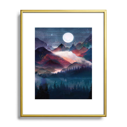 Mountain Lake Under the Stars Framed Art Print Gallery Image 121
