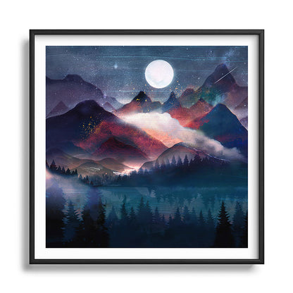 Mountain Lake Under the Stars Framed Art Print Gallery Image 122