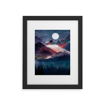 Mountain Lake Under the Stars Framed Art Print Gallery Image 45