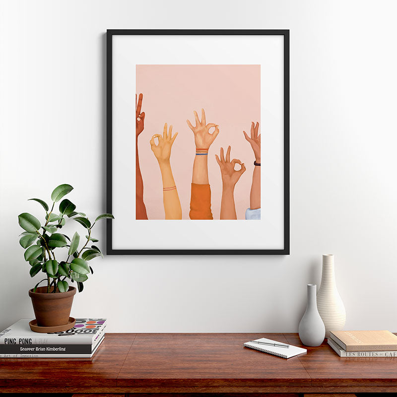 OK Framed Art Print Gallery Image 7