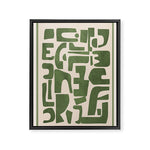 Organic Contemporary Modern Shapes 03 Framed Canvas Print Gallery Image 1