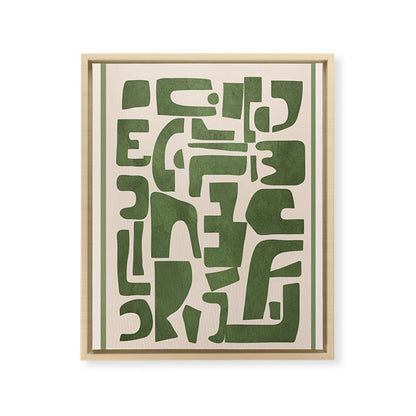 Organic Contemporary Modern Shapes 03 Framed Canvas Print Gallery Image 13