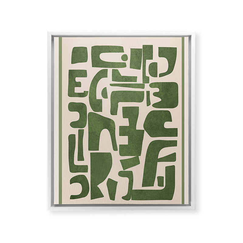 Organic Contemporary Modern Shapes 03 Framed Canvas Print Gallery Image 21