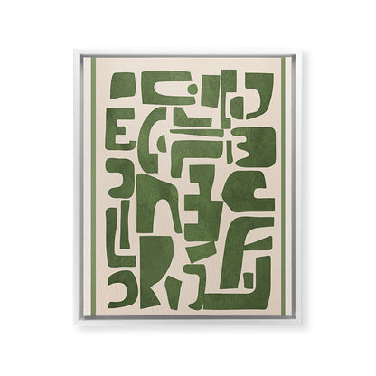 Organic Contemporary Modern Shapes 03 Framed Canvas Print Gallery Image 21