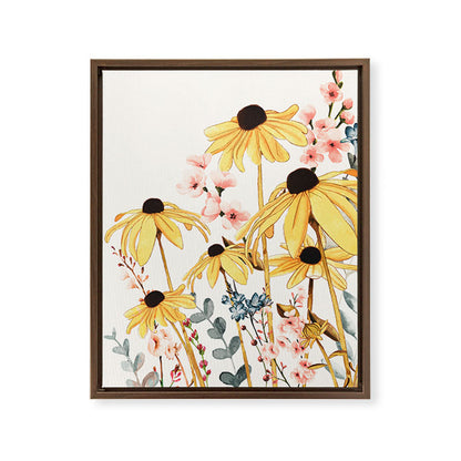 Summer Flowers Framed Canvas Print Gallery Image 17