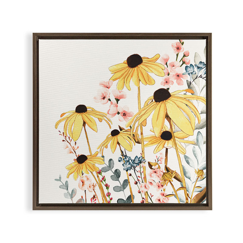 Summer Flowers Framed Canvas Print Gallery Image 11