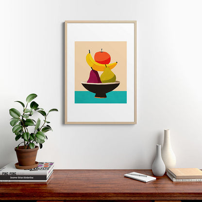 Summer Fruit Bowl Framed Art Print Gallery Image 20