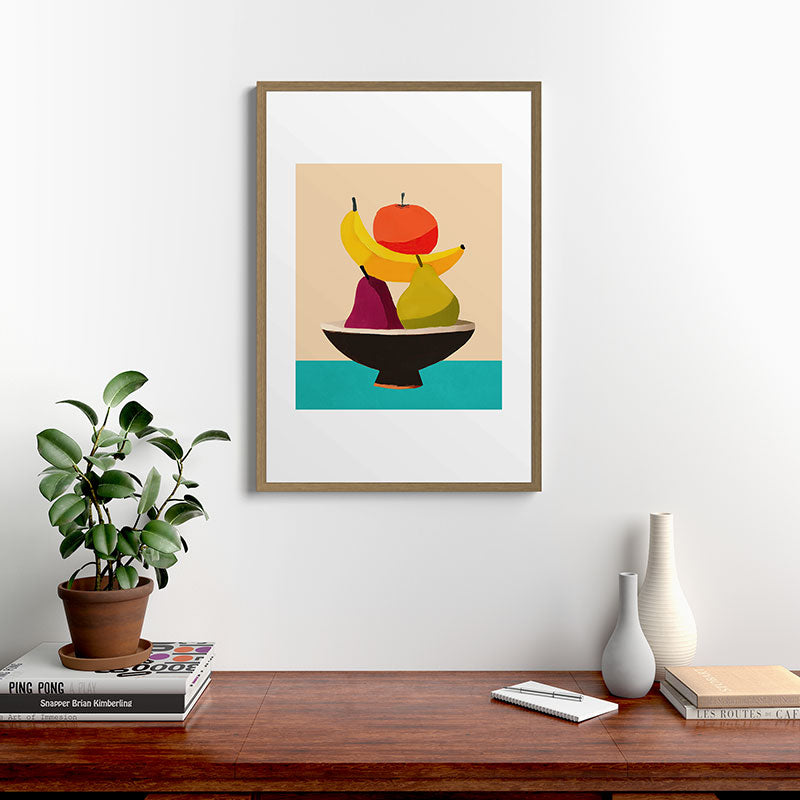 Summer Fruit Bowl Framed Art Print Gallery Image 13
