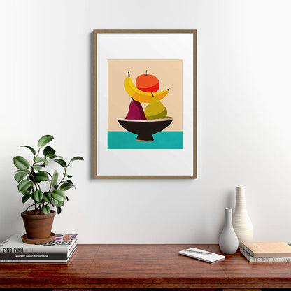 Summer Fruit Bowl Framed Art Print Gallery Image 13