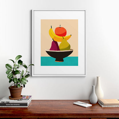 Summer Fruit Bowl Framed Art Print Gallery Image 28