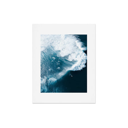Surfers in Motion - Aerial Ocean Wave Photography Art Print Gallery Image 5