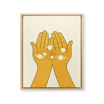 Universe in My Hands Framed Canvas Print Gallery Image 18