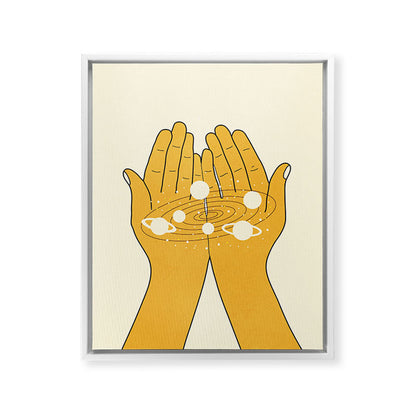 Universe in My Hands Framed Canvas Print Gallery Image 23