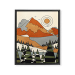 Wild Abstract Landscape 3 Framed Canvas Print Gallery Image 1