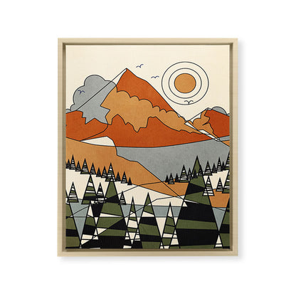 Wild Abstract Landscape 3 Framed Canvas Print Gallery Image 22