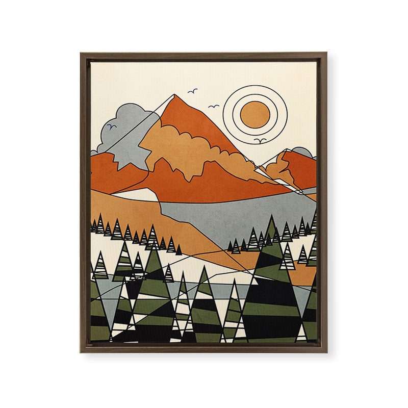 Wild Abstract Landscape 3 Framed Canvas Print Gallery Image 10