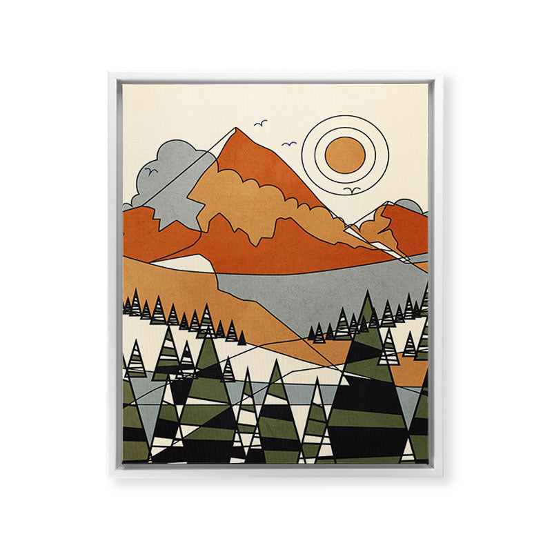 Wild Abstract Landscape 3 Framed Canvas Print Gallery Image 31