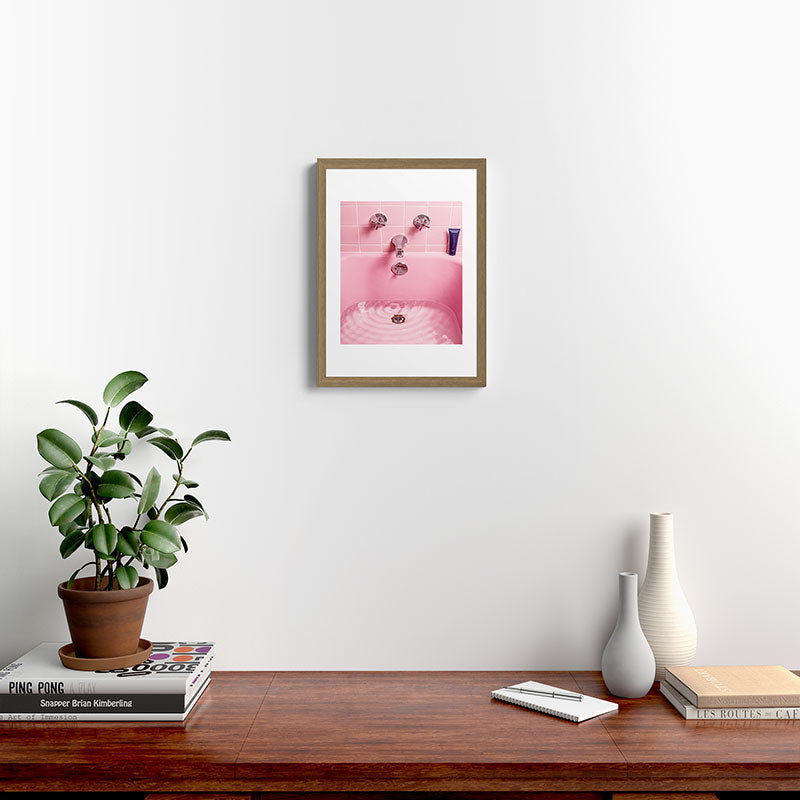 Pink Bathtub Framed Art Print Gallery Image 10