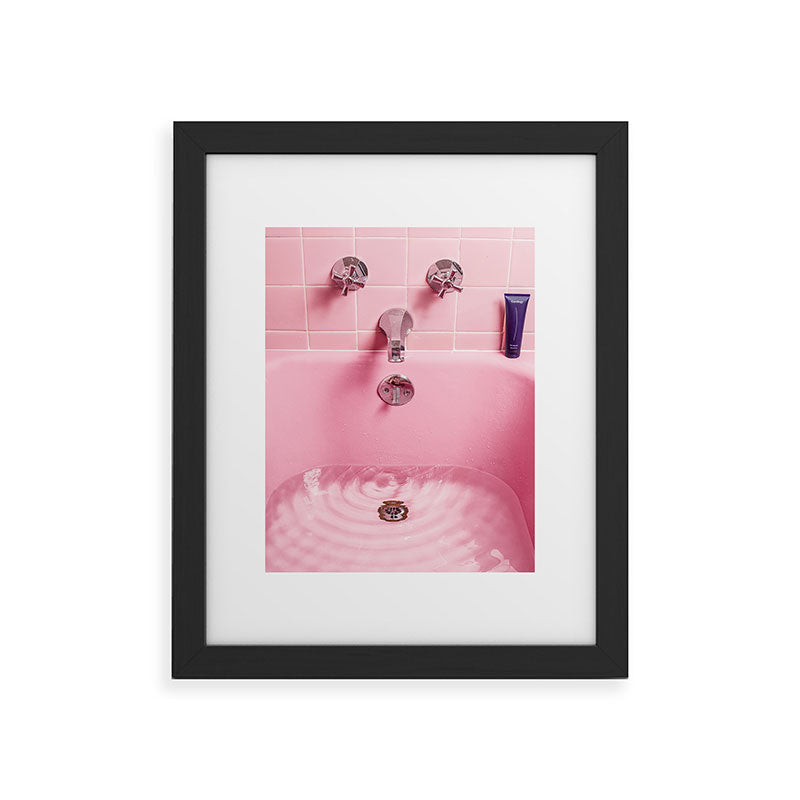 Pink Bathtub Framed Art Print Gallery Image 33