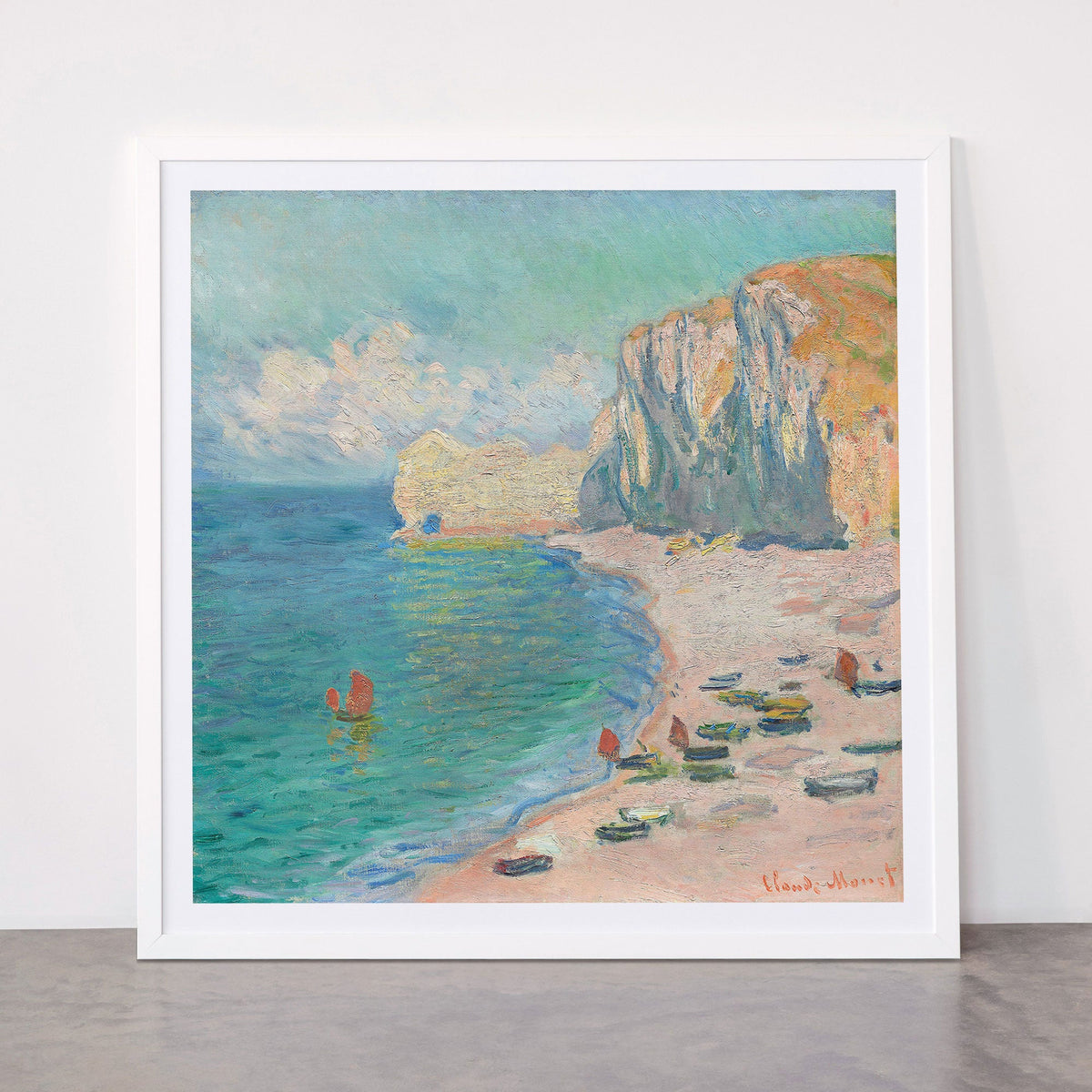 Claude Monet beach Framed Art Print Gallery Image 87