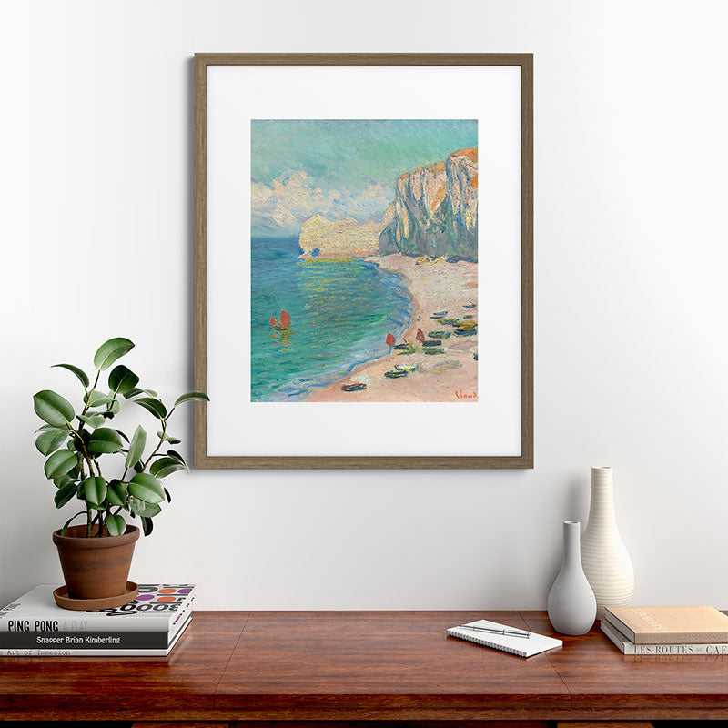 Claude Monet beach Framed Art Print Gallery Image 58
