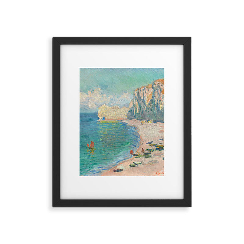 Claude Monet beach Framed Art Print Gallery Image 5