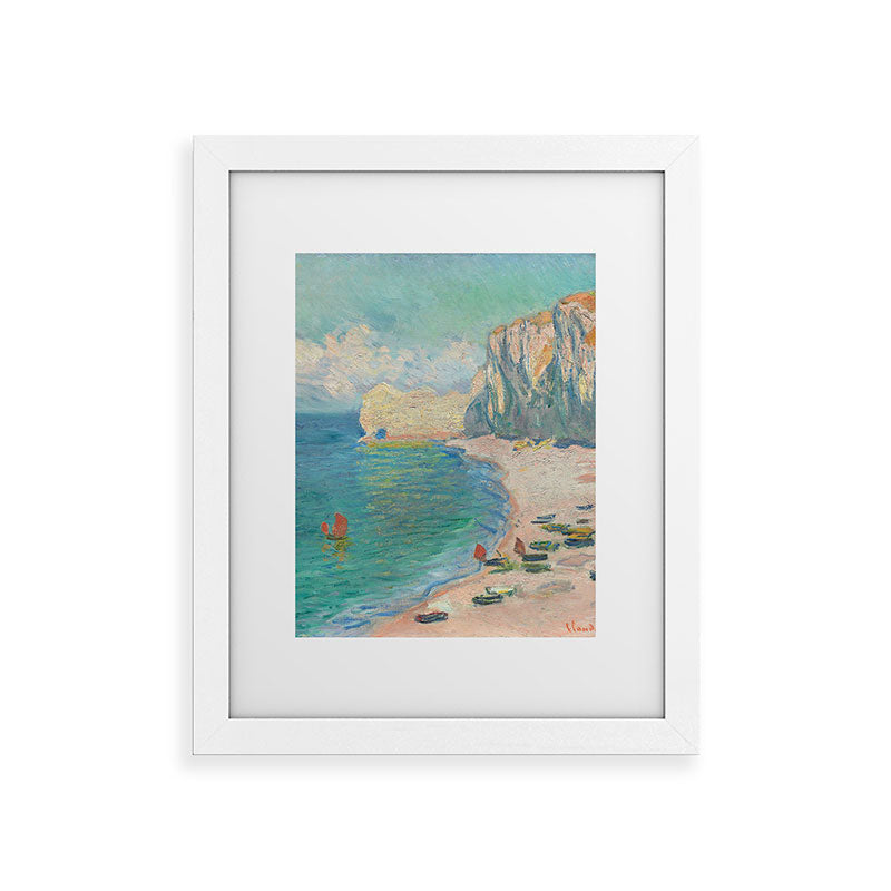 Claude Monet beach Framed Art Print Gallery Image 75