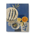 Still Life with Sardines and Citrus Metal Print Gallery Image 1