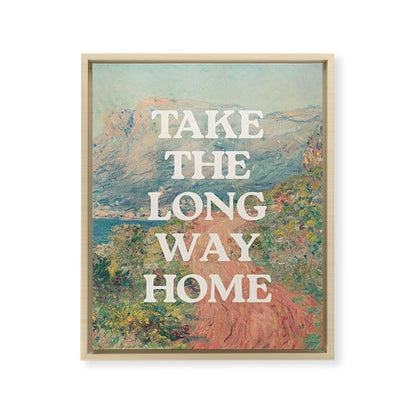 Take The Long Way Home Framed Canvas Print Gallery Image 9