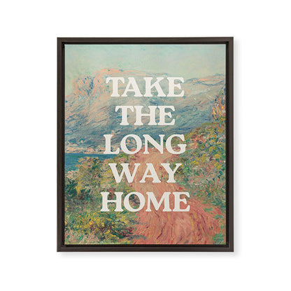 Take The Long Way Home Framed Canvas Print Gallery Image 5