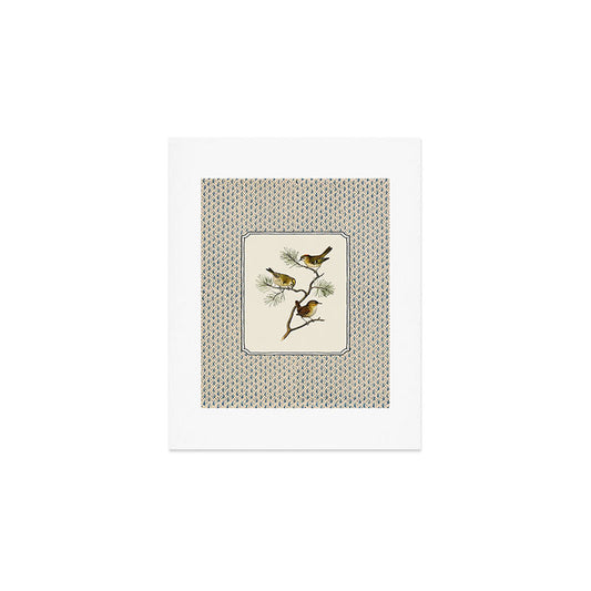 Three Wrens on a Branch Art Print Gallery Image 1