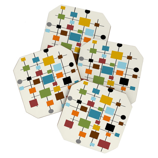 Mid-Century Modern Art 1.3 Coaster Gallery Image 1