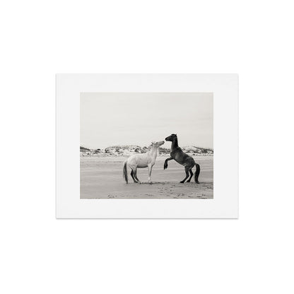 Wild Horses 4 - Black and White Art Print Gallery Image 5