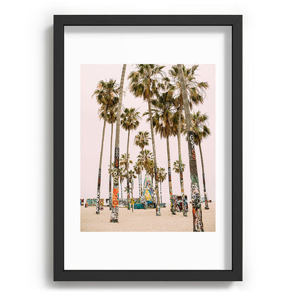 Palm Trees on Venice Beach - Los Angeles California Travel Photography Framed Art Print Gallery Image 81