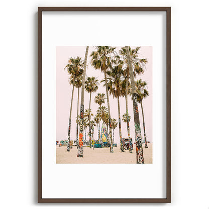 Palm Trees on Venice Beach - Los Angeles California Travel Photography Framed Art Print Gallery Image 94