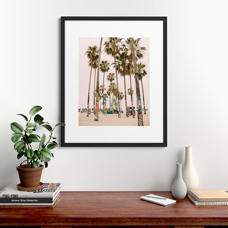 Palm Trees on Venice Beach - Los Angeles California Travel Photography Framed Art Print Gallery Image 48