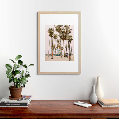 Palm Trees on Venice Beach - Los Angeles California Travel Photography Framed Art Print Gallery Image 65