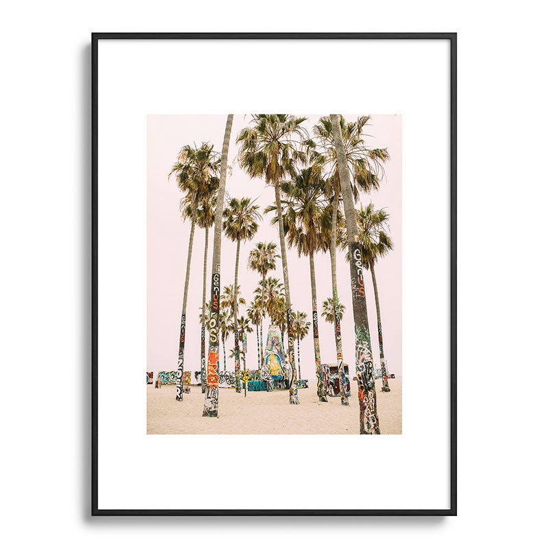 Palm Trees on Venice Beach - Los Angeles California Travel Photography Framed Art Print Gallery Image 115