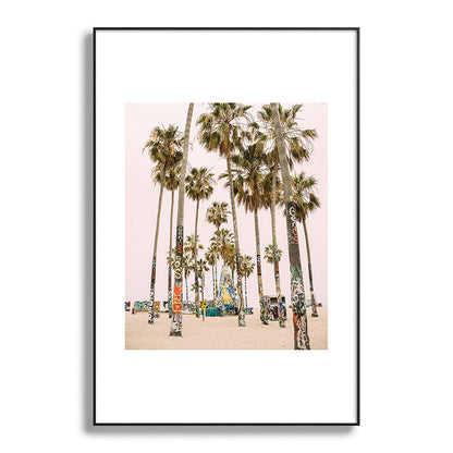 Palm Trees on Venice Beach - Los Angeles California Travel Photography Framed Art Print Gallery Image 119