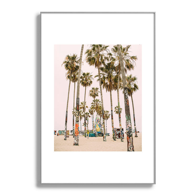 Palm Trees on Venice Beach - Los Angeles California Travel Photography Framed Art Print Gallery Image 137