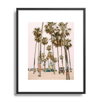 Palm Trees on Venice Beach - Los Angeles California Travel Photography Framed Art Print Gallery Image 111