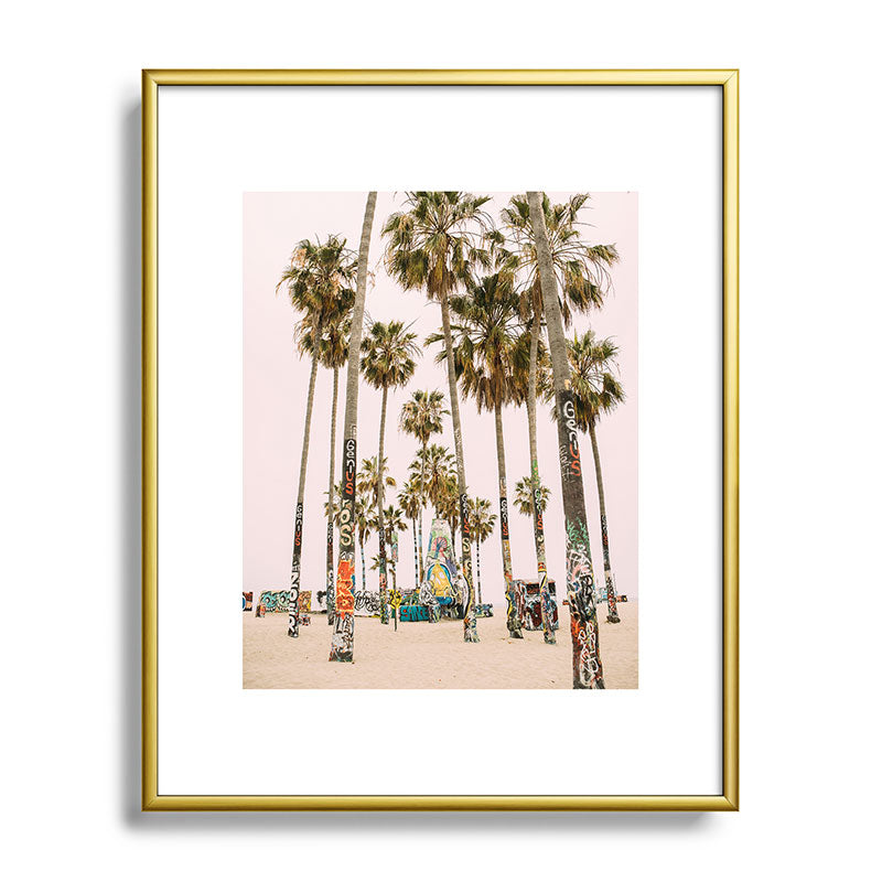 Palm Trees on Venice Beach - Los Angeles California Travel Photography Framed Art Print Gallery Image 121