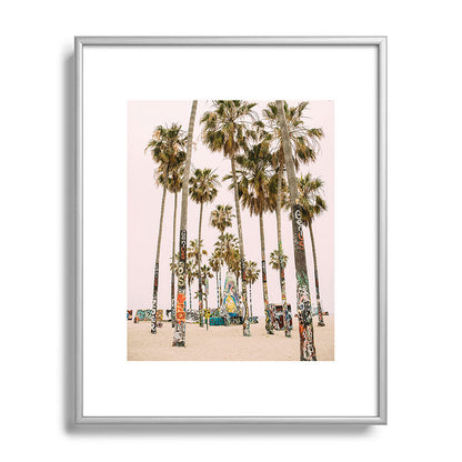 Palm Trees on Venice Beach - Los Angeles California Travel Photography Framed Art Print Gallery Image 129