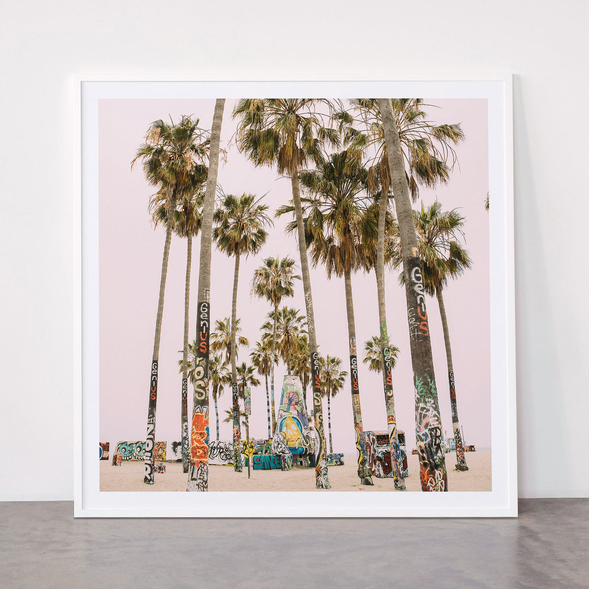 Palm Trees on Venice Beach - Los Angeles California Travel Photography Framed Art Print Gallery Image 43