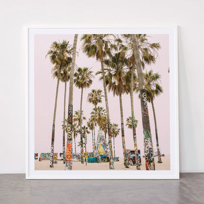 Palm Trees on Venice Beach - Los Angeles California Travel Photography Framed Art Print Gallery Image 43